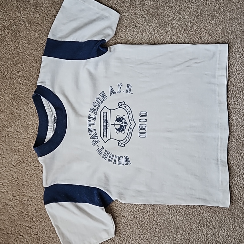 Child Vintage 80s Wright Pat Air Force Base tshirt